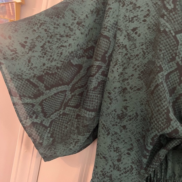 Buddy Love Green Snake Print Mini Dress - Picture 3 of 7
